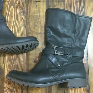 Bare Traps Saldana Mid Calf Moto Black 